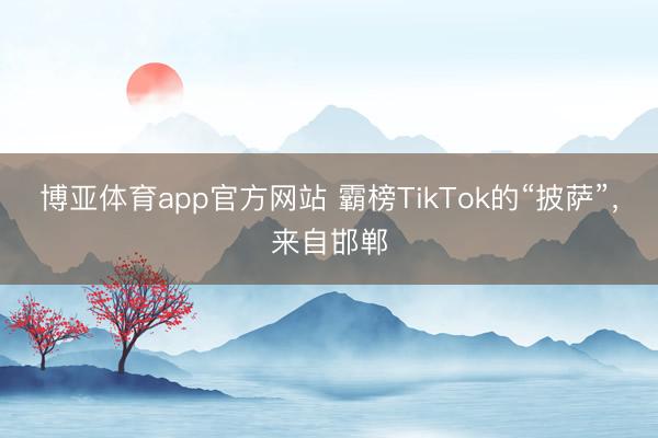 博亚体育app官方网站 霸榜TikTok的“披萨”，来自邯郸